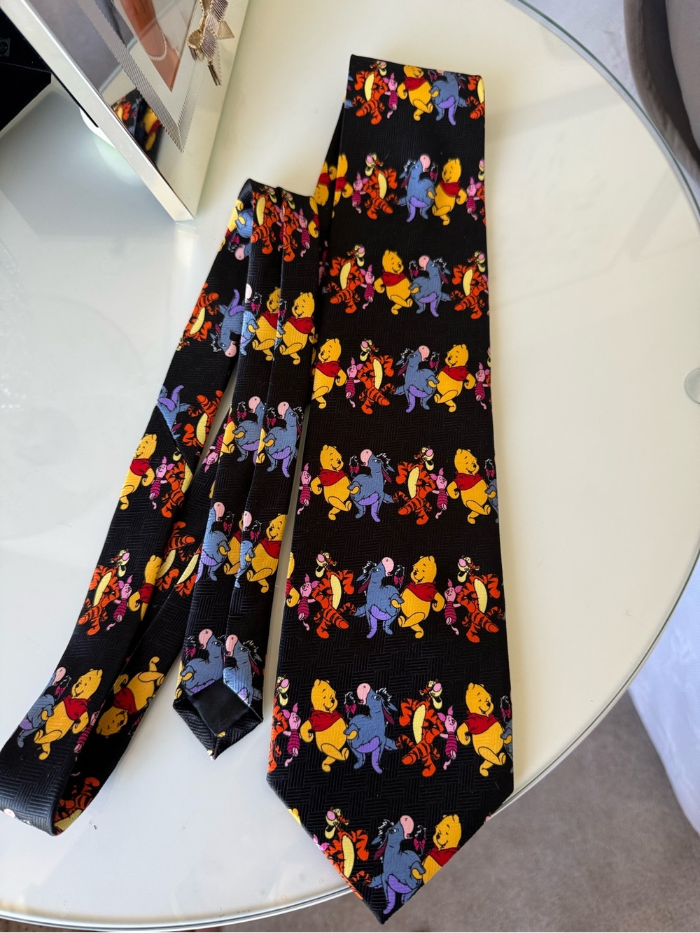 Winnie the  Pooh Men's Tie with Colorful Character Print